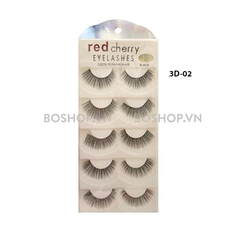 Mi Giả Red Cherry Eyelashes 100% Human Hair #3D-02