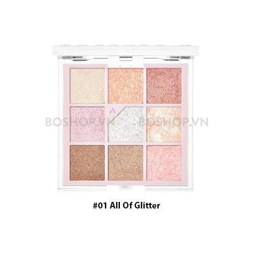 Phấn Mắt 9 Ô Unleashia Eye Palette #01 All Of Glitter
