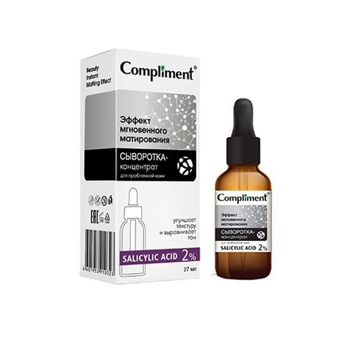 Tinh Chất Kiềm Dầu, Giảm Mụn Cô Đặc Compliment Salicylic Acid 2% 27ml