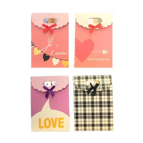 Túi Giấy Có Nơ Size ( Dài 14cm x Ngang 6cm X 20Cm)