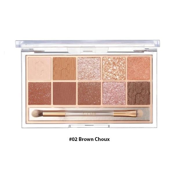 Phấn Mắt Clio Pro Eye Palette #02 Brown Choux