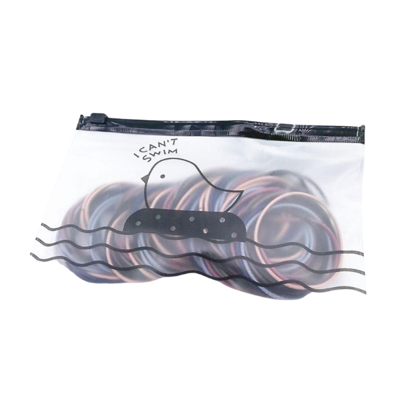 Set 100 Dây Thun Buộc Tóc Kèm Túi Zip