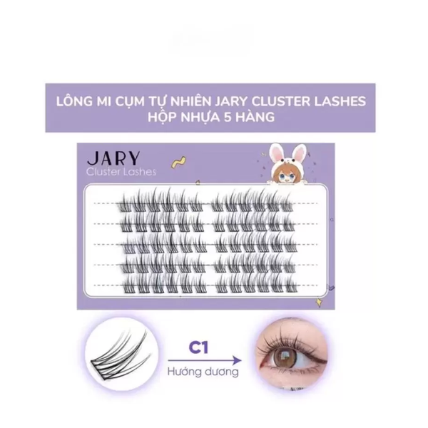 CT - Lông Mi Giả Jary Mi Cụm Tự Nhiên - C1 Hướng Dương