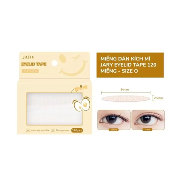 CT - Miếng Dán Kích Mí Jary 120 Miếng - Size O
