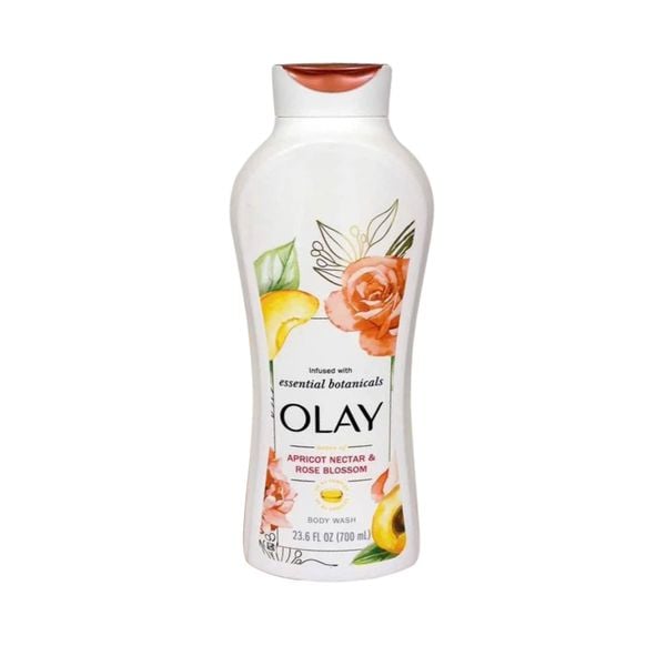 Sữa Tắm Olay Infused With Essential Botanicals Apricot Nectar & Rose Blossom Body Wash 700ml