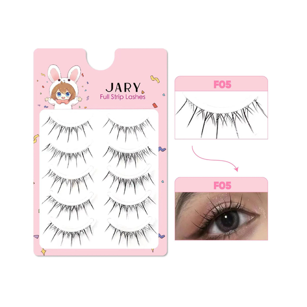 Lông Mi Giả Gân Trong Jary Full Strip Lashes #F05