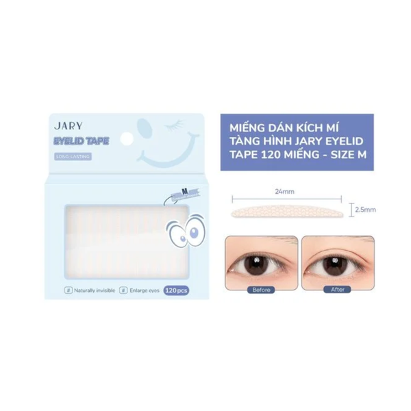 Miếng Dán Kích Mí Jary Eyelid Tape 120 Miếng - Size M