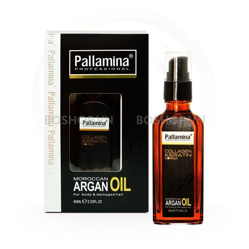 Tinh Dầu Dưỡng Tóc Pallamia Collagen & Keratin Argan Oil 60ml