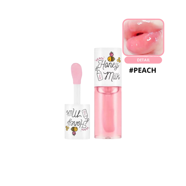 Son Dưỡng Môi Mật Ong A’pieu Honey & Milk Lip Oil 5g #Peach