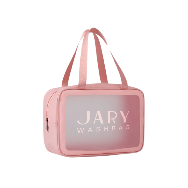 Túi Đựng Mỹ Phẩm Trong Suốt Jary Wash Bag - Hồng (29.5x10.5x20cm)