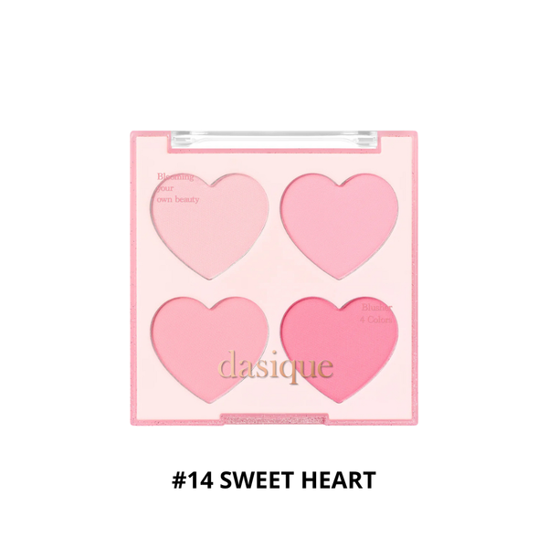 CT - Phấn Má Hồng 4 Ô Dasique Blending Mood Cheek 9g #14 Sweet Heart