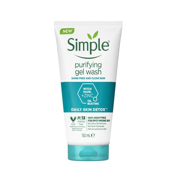 Sữa Rửa Mặt Simple Detox Purifying Face Wash 150ml