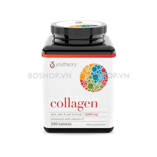Viên Uống Youtheory Collagen Biotin 6000mg 290 Tablets