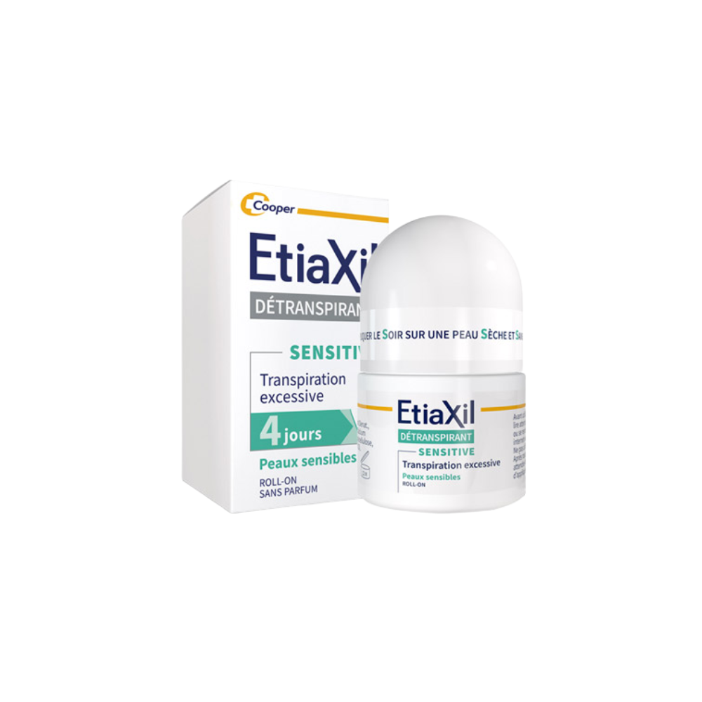 Lăn Khử Mùi EtiaXil Détranspirant Traitement Transpiration Excessive 15ml 
