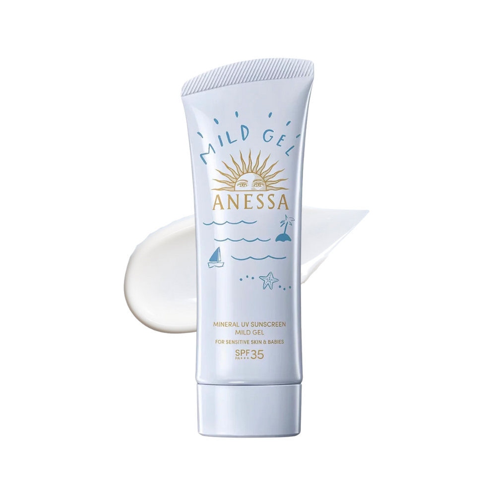  Gel Chống Nắng Cho Da Nhạy Cảm & Trẻ Em Anessa Mineral UV Sunscreen Mild Gel SPF35 PA+++ 90g (New) 
