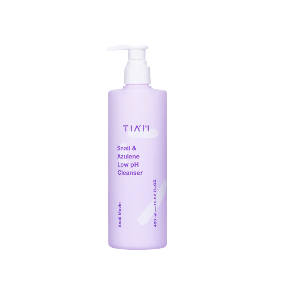  HCT - Sữa Rửa Mặt Ốc Sên Làm Dịu & Phục Hồi Da Tia'm Snail & Azulene Low pH Cleanser 400ml 