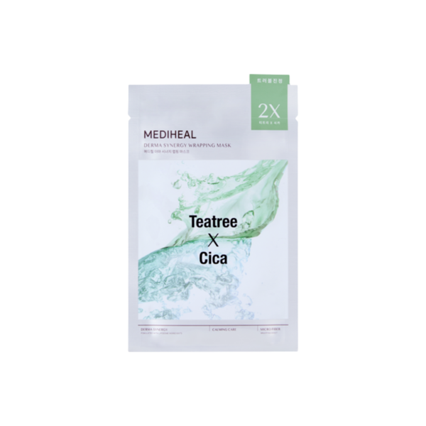 CT - Mặt Nạ Dịu Da Mụn Mediheal Derma Synergy Wrapping Mask Tea Tree X Cica 25ml
