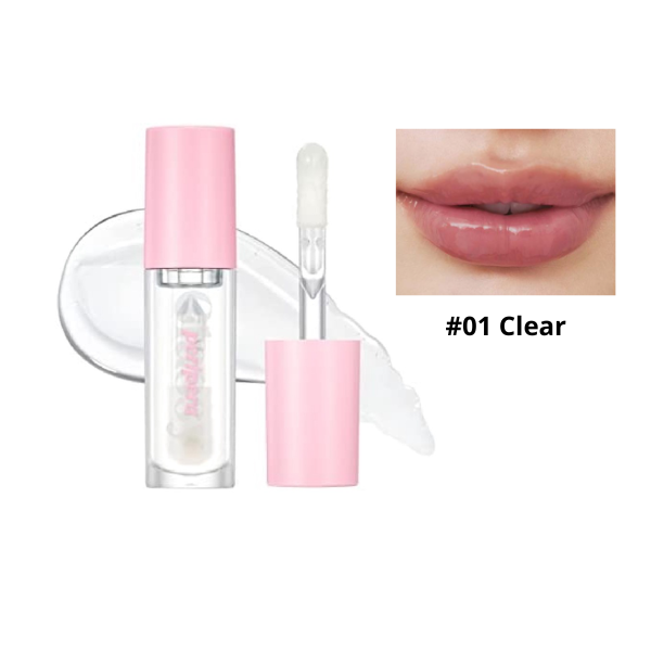 Son Tint Bóng Peripera Ink Glasting Lip Gloss 4.5ml #01 Clear