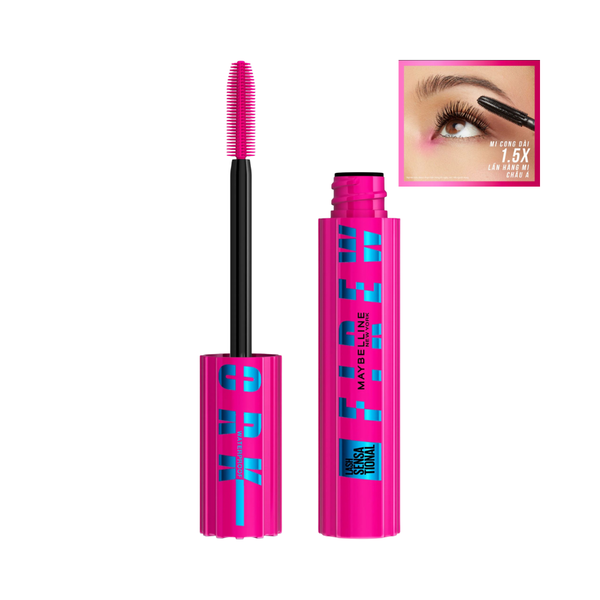 Mascara Cong Dài & Toả Mi 360 Độ Maybelline Lash Sensational Firework Waterproof 8.75ml