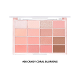  Phấn Mắt 16 Ô Wakemake Soft Blurring Eye Palette #08 Candy Coral Blurring 