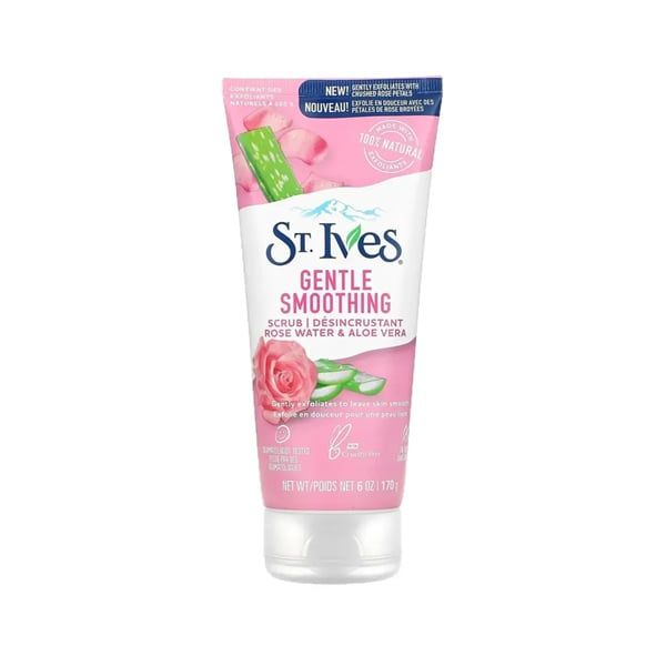 Sữa Rửa Mặt Tẩy Tế Bào Chết St.Ives Gentle Smoothing Rose Water & Aloe Vera Scrub 170g