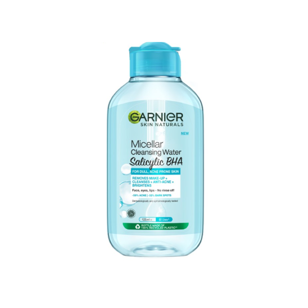 CT - Nước Tẩy Trang Dành Cho Da Dầu Mụn Garnier Micellar Cleansing Salicylic BHA Water For Oily & Acne-Prone Skin 125ml