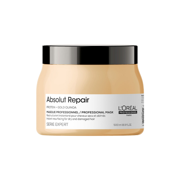 Dầu Hấp Tóc Hư Tổn L'Oréal Absolut Repair Protein + Gold Quinoa Mask 500ml