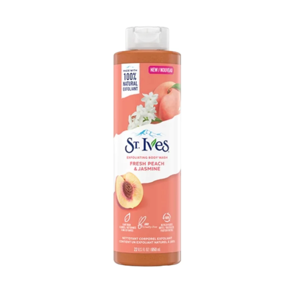Sữa Tắm Tẩy Tế Bào Chết St.Ives Exfoliating Peach & Jasmine Body Wash 650ml