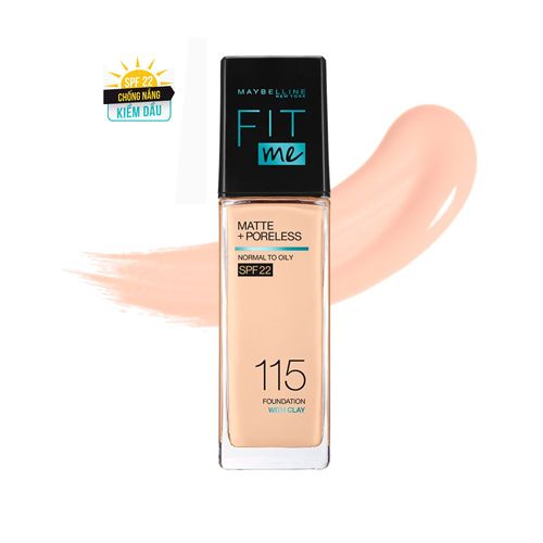 CT - Kem Nền Maybelline Fit Me Matte Poreless Foundation SPF22 30ml #115