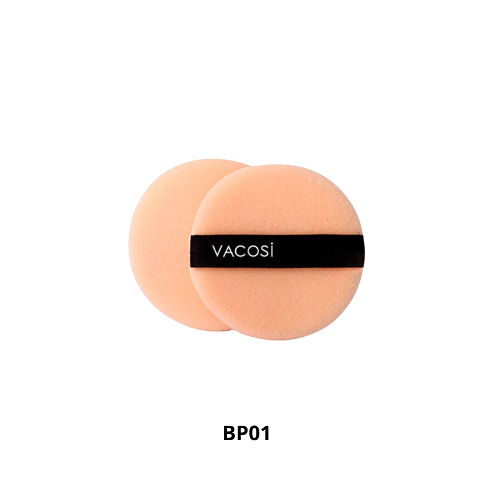  Bông Phấn Khô Tròn Nhỏ 2 Cái Vacosi BP01 