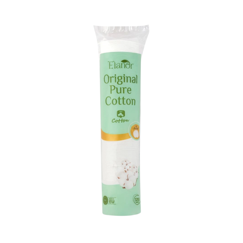 Bông Tẩy Trang Cotton Tự Nhiên Elanor Original Pure Cotton 120 Miếng 
