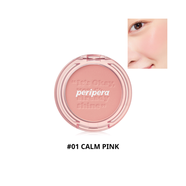 Má Hồng Peripera Pure Blushed Sunshine Cheek #01 Calm Pink