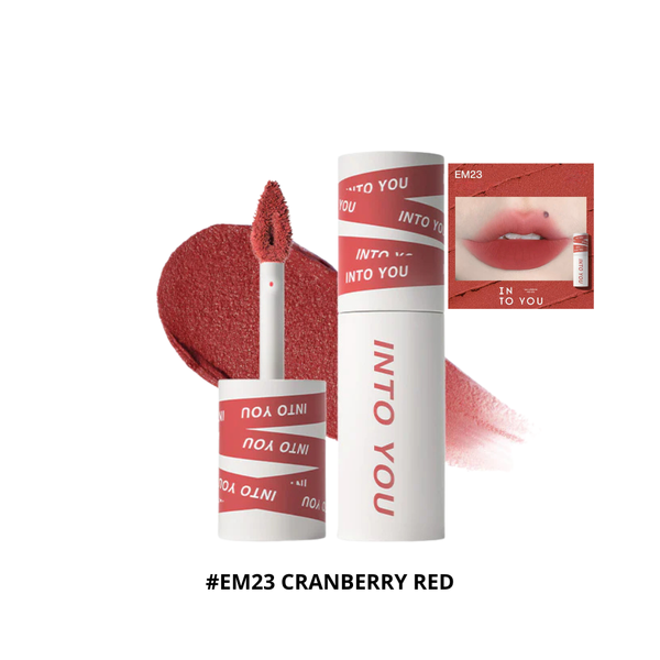 Son & Má Hồng Dạng Bùn Lì Into You Shero Super Matte Lip & Cheek Mud 1.8g #EM23 Cranberry Red