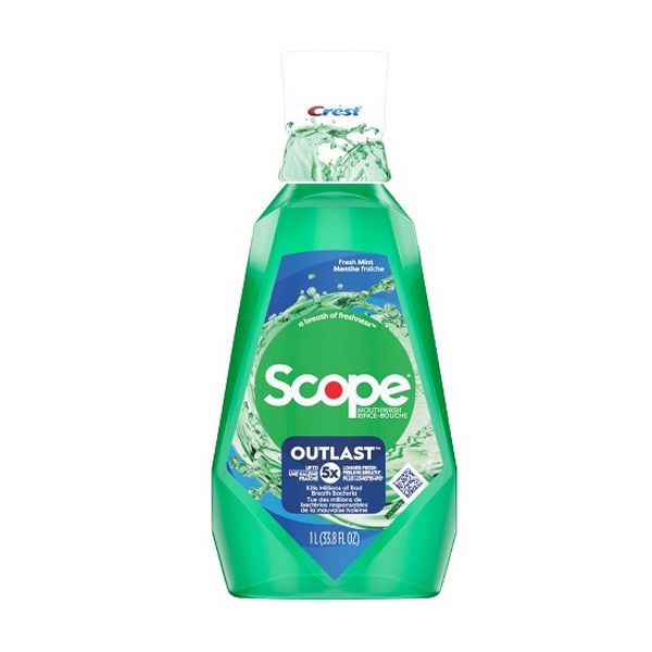 Nước Súc Miệng 3D Crest Scope Outlast Mint Mouthwash 1l