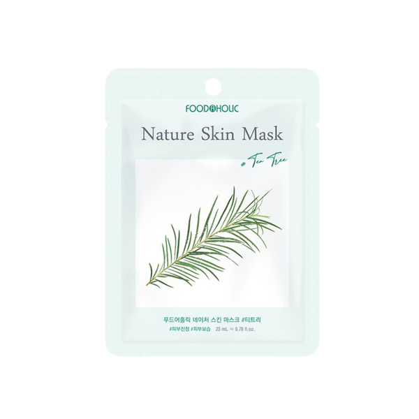 CT - Mặt Nạ Cấp Ẩm, Làm Dịu Da Kích Ứng Foodaholic Tea Tree Nature Skin Mask 23ml