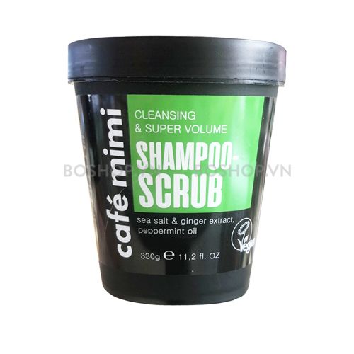 CT - Dầu Gội Tẩy Tế Bào Chết Da Đầu Cafe Mimi Cleansing & Super Volume Shampoo Scrub 330g