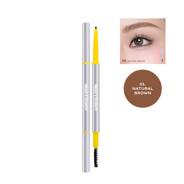 Chì Mày Siêu Mảnh, Lâu Trôi Lemonade Micro Eyebrow 0.1g #01 Natural Brown