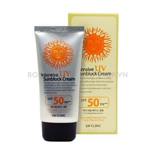 Chống Nắng 3W Clinic Intensive UV Sunblock Cream 70ml