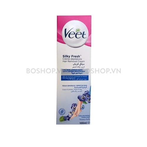 Kem Tẩy Lông Veet Sensitive Skin Hair Removal Cream 100ml