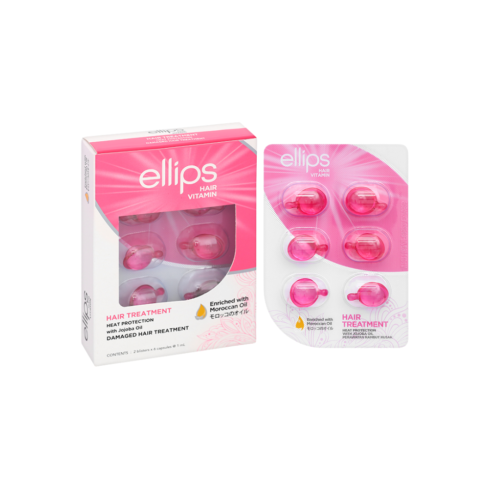  Dưỡng Tóc Ellips Hair Vitamin Pro-Keratin Complex 6 Viên Hồng 