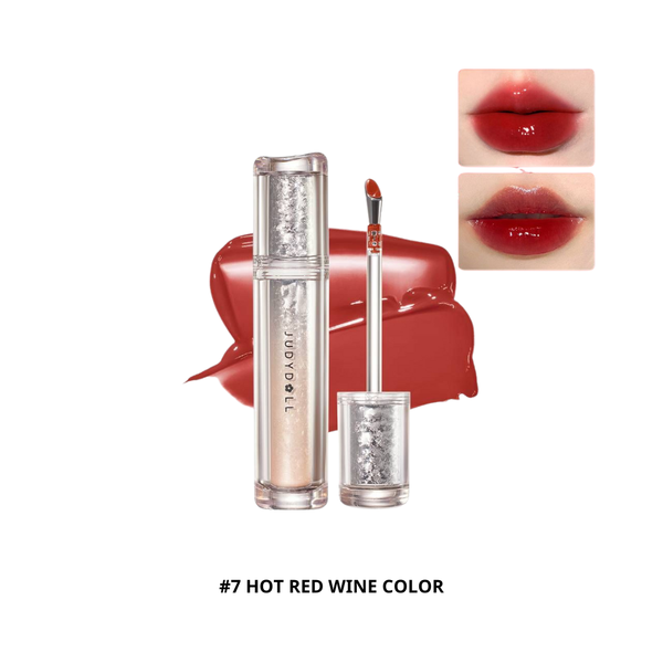 Son Bóng Có Màu Judydoll Watery Lip Gloss 2.4g #7 Hot Red Wine Color