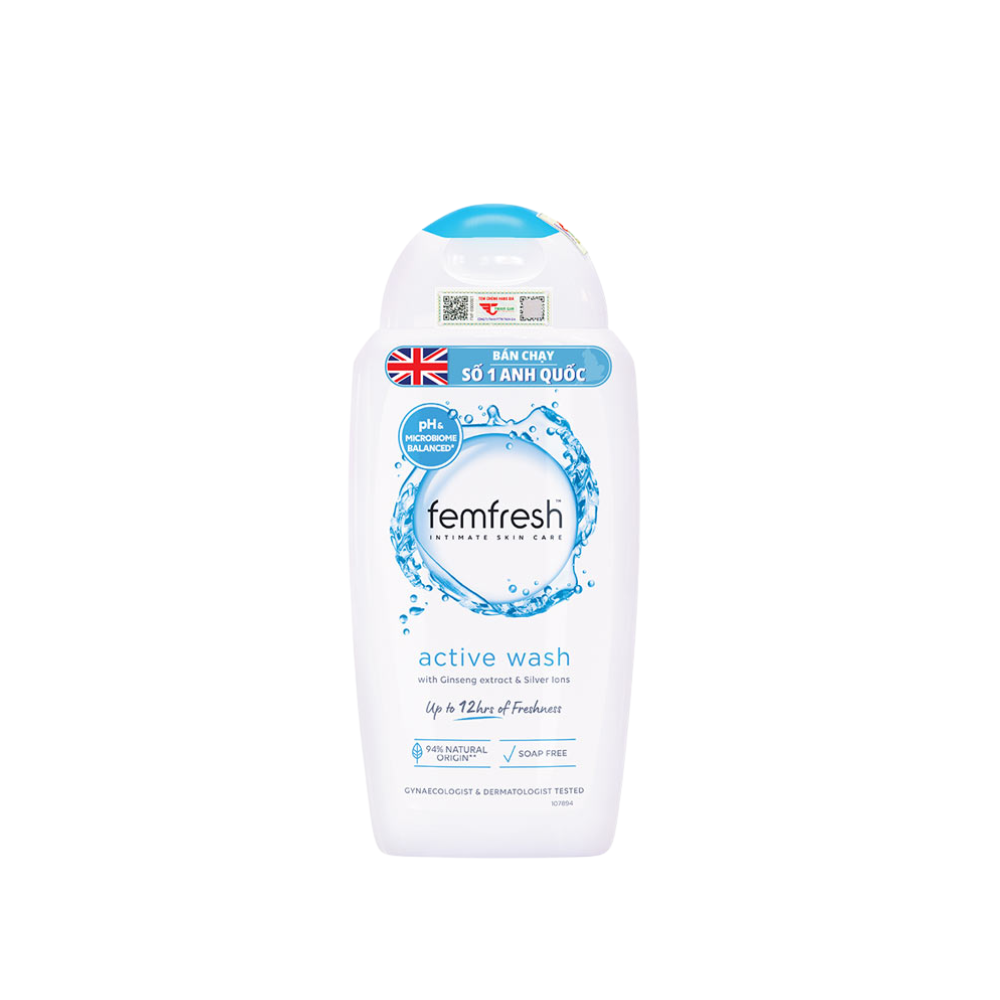  LC-Dung Dịch Vệ Sinh Phụ Nữ Kháng Khuẩn Femfresh Active Fresh Wash 250ml 