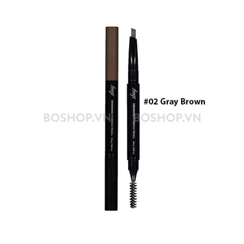 Chì Kẻ Mày The Face Shop Designing Eyebrow Pencil 0.3g #02 Gray Brown