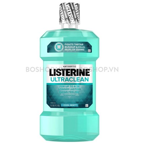  Nước Súc Miệng Listerine Ultra Clean Cool Mint 1500ml 