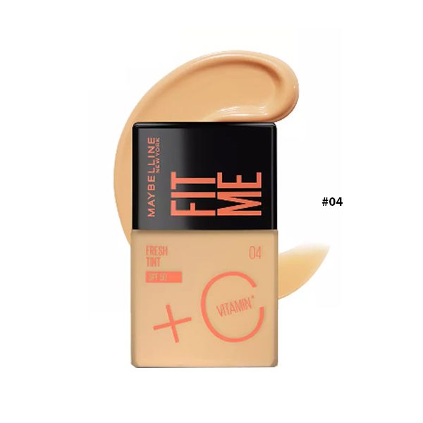 Kem Nền Maybelline Fit Me Fresh Tint Vitamin C Foundation SPF50 PA+++ 30ml (Date 03/26) (850)