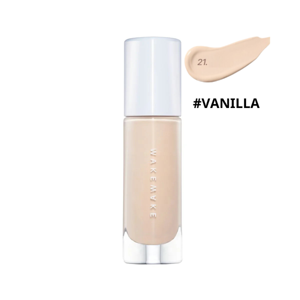 Kem Nền Wakemake Water Velvet Cover Foundation SPF38 PA++ 30ml #21 Vanilla