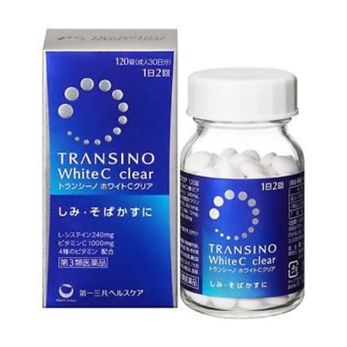 Viên Uống Trắng Da Transino White C Clear 120v