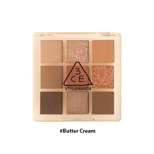  Phấn Mắt 9 Ô 3CE Multi Eye Color Palette 8.2g #Butter Cream 