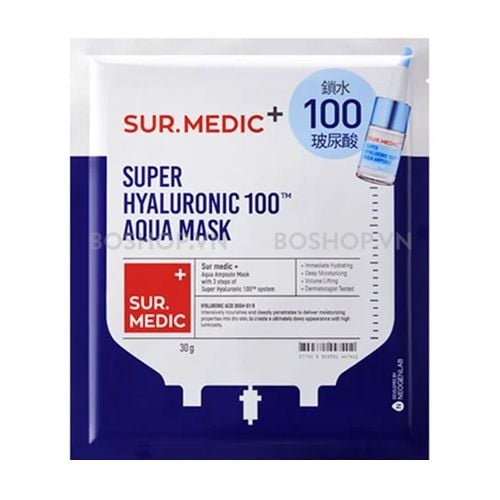 CT - Mặt Nạ Dưỡng Ẩm Sur.Medic+ Super Hyaluronic 100 Aqua Mask 30g