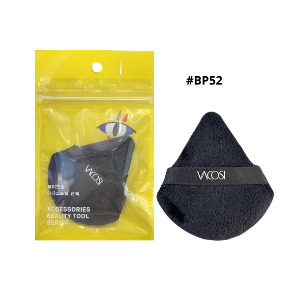 Bông Phấn Khô Tam Giác Đen Vacosi Angled Black Puff BP52